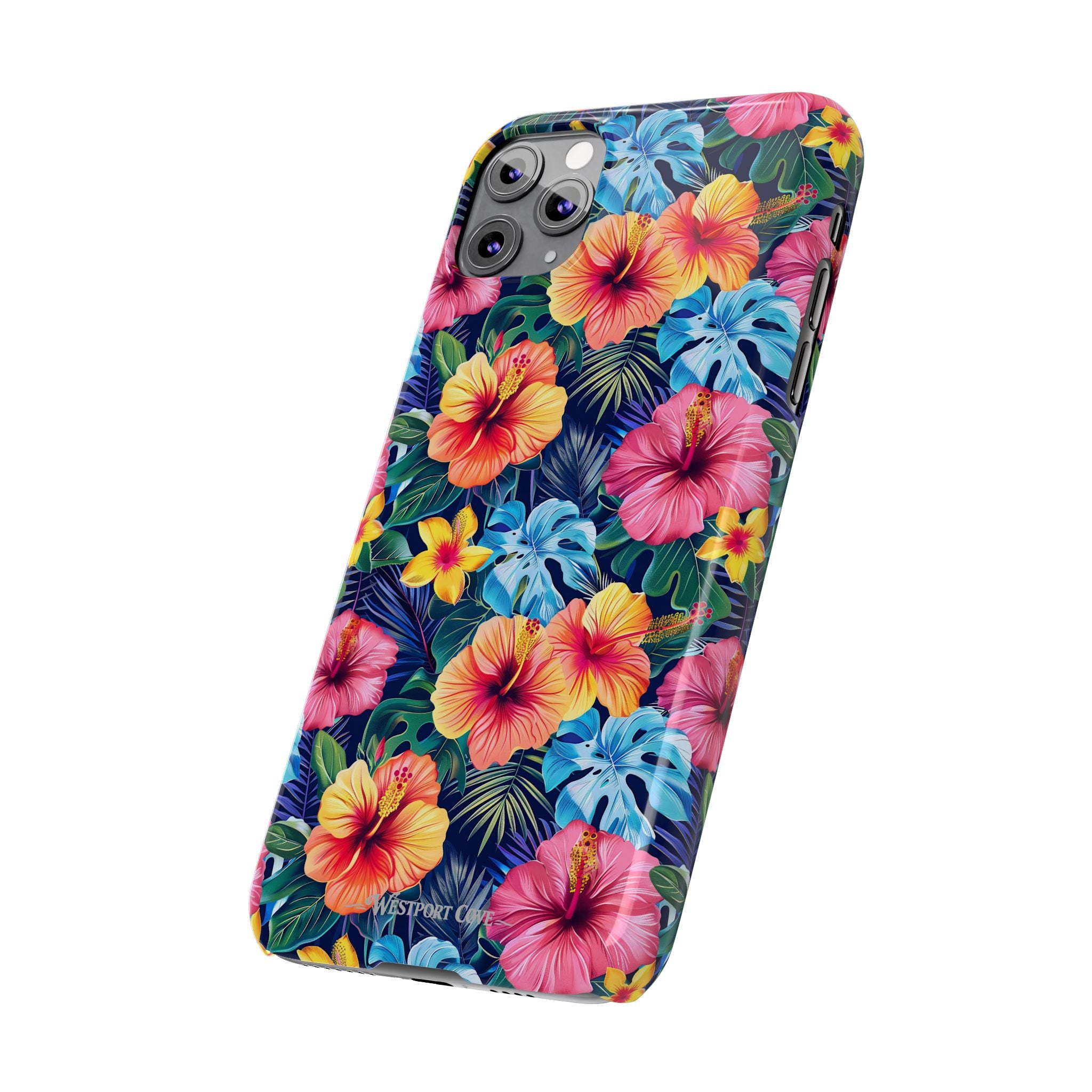 Tropical Hibiscus - Essential Phone Case — Floral Beach Vibe Phone Cover