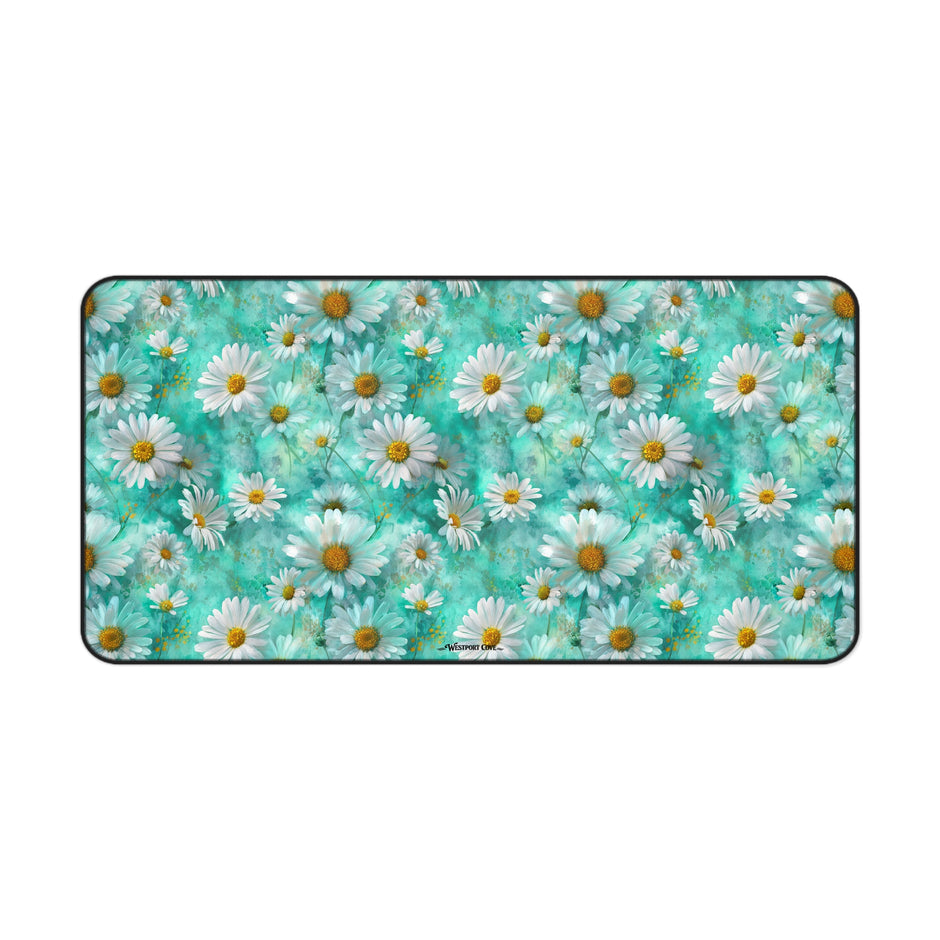 The Blue Daisy Meadow Desk Mat