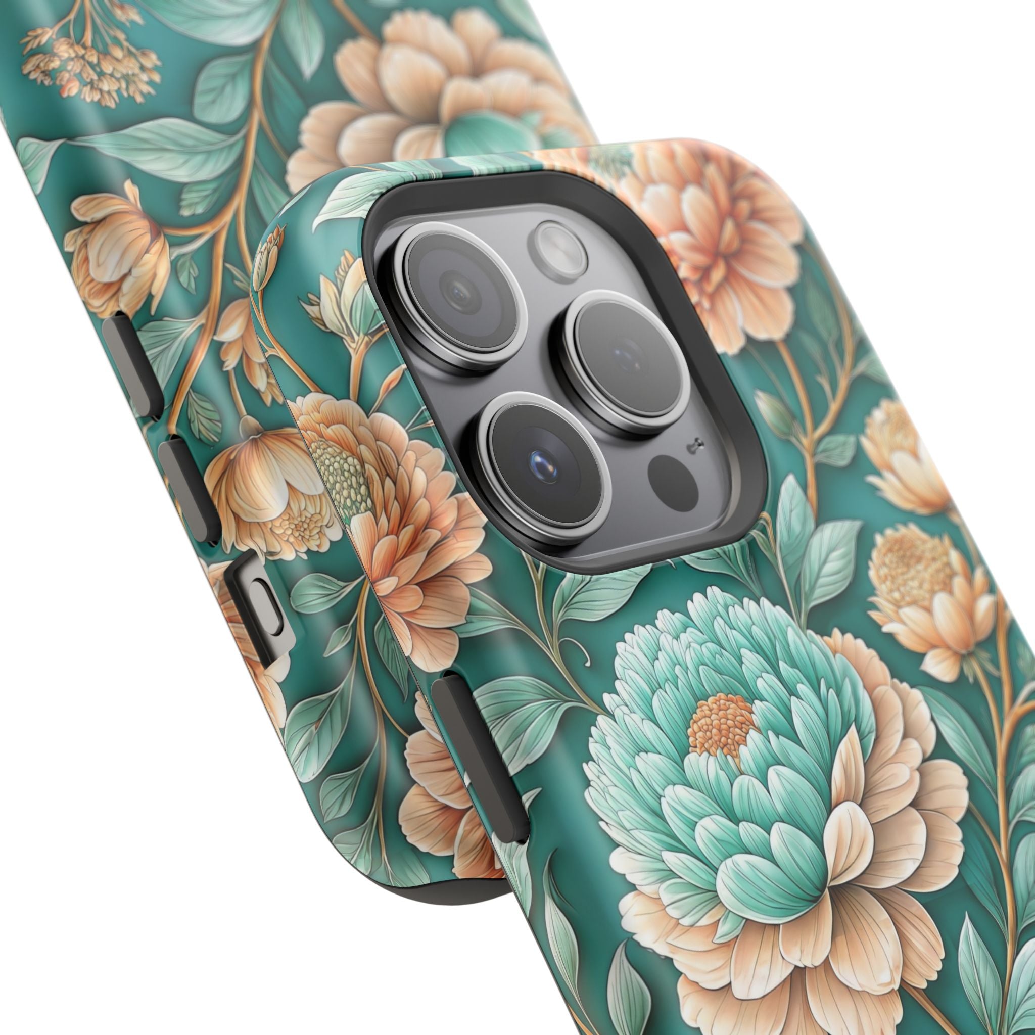 Teal Peony - Extreme MagSafe Phone Case