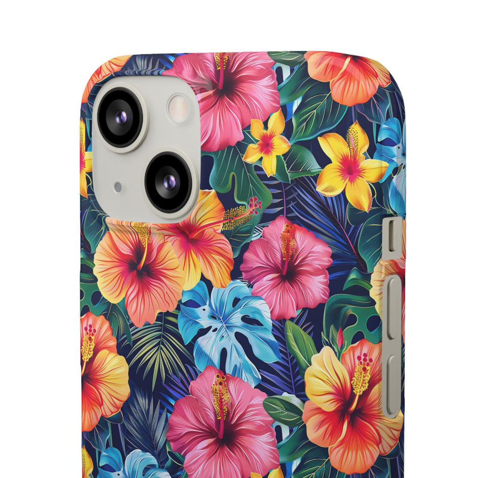 Tropical Hibiscus - Elite Phone Case — Floral Hawaiian Pattern Phone Cover