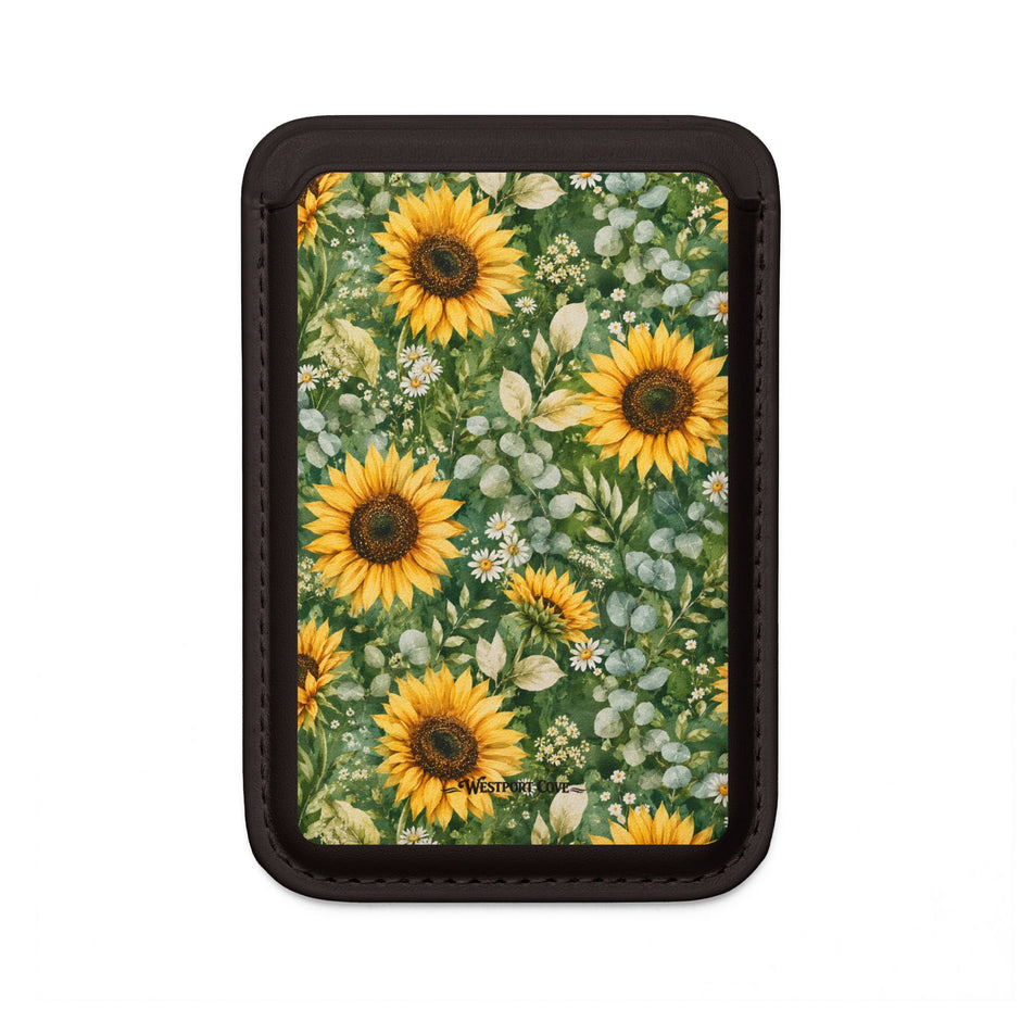 Sunflower Garden - MagSafe Vegan Card Holder
