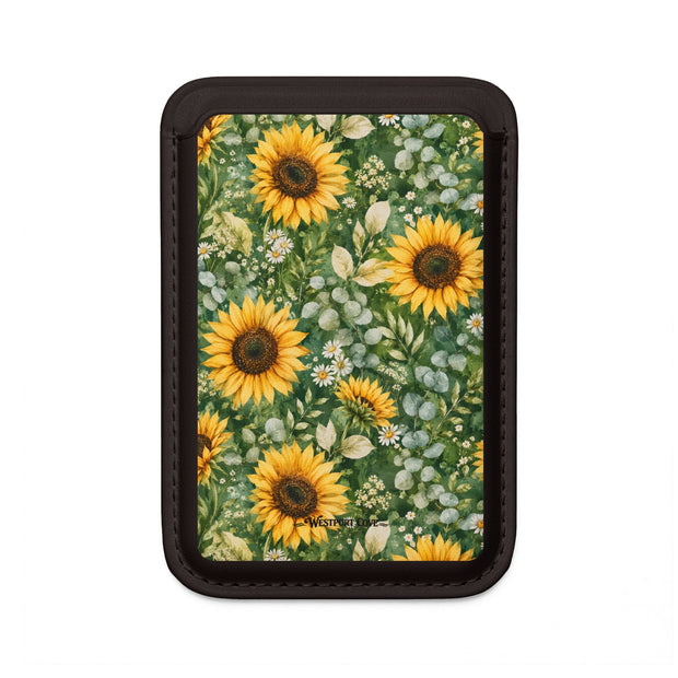 Sunflower Garden - MagSafe Vegan Card Holder - Westport Cove