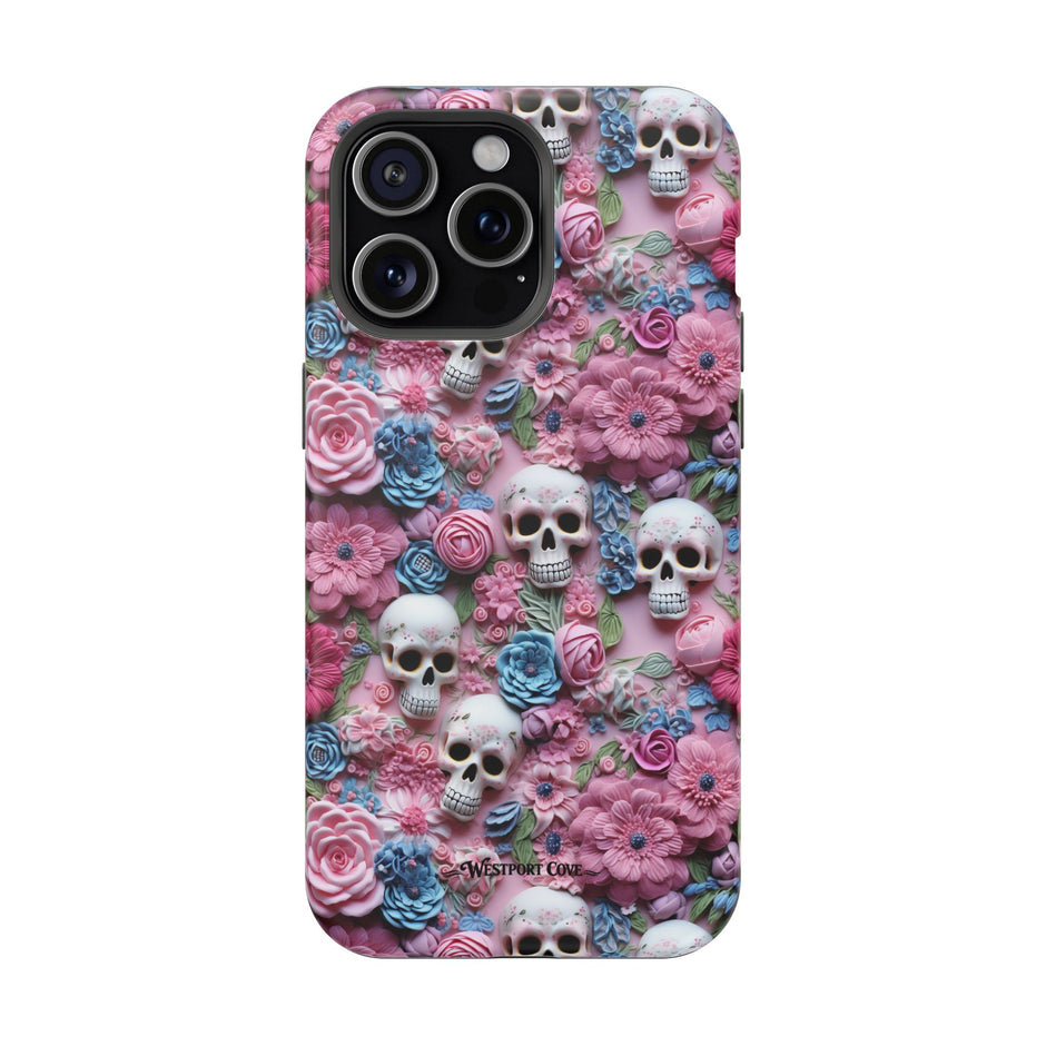 Floral Skull - Extreme MagSafe Phone Case