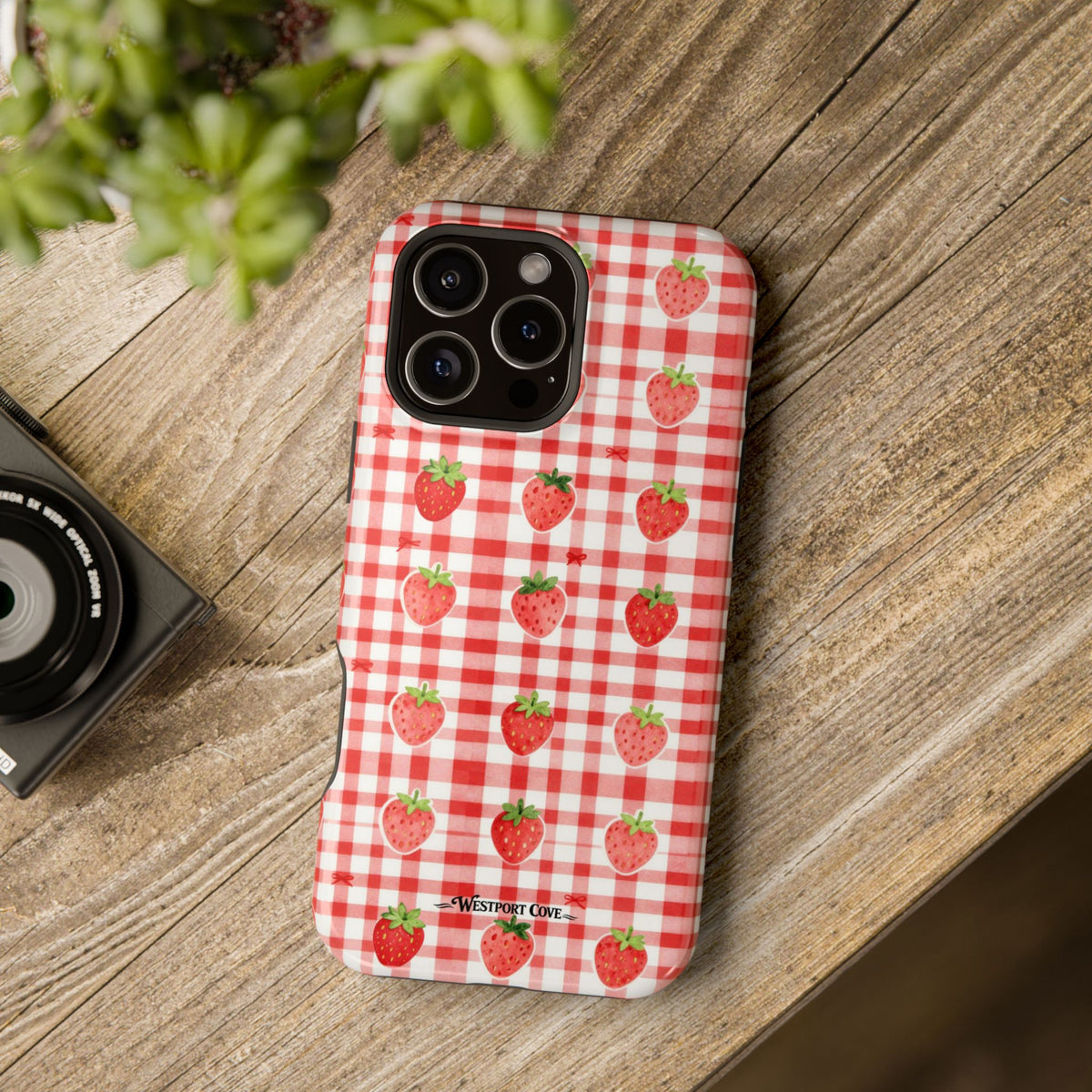 Strawberry Gingham - Extreme MagSafe Phone Case