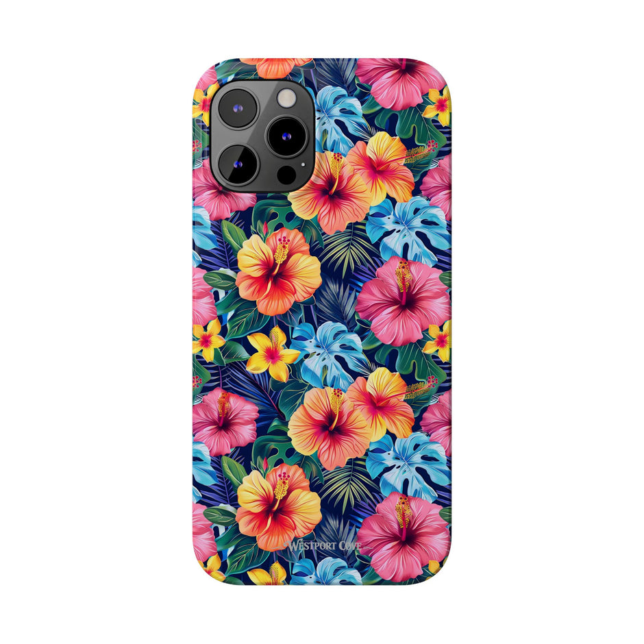 Tropical Hibiscus - Essential Phone Case — Floral Beach Vibe Phone Cover