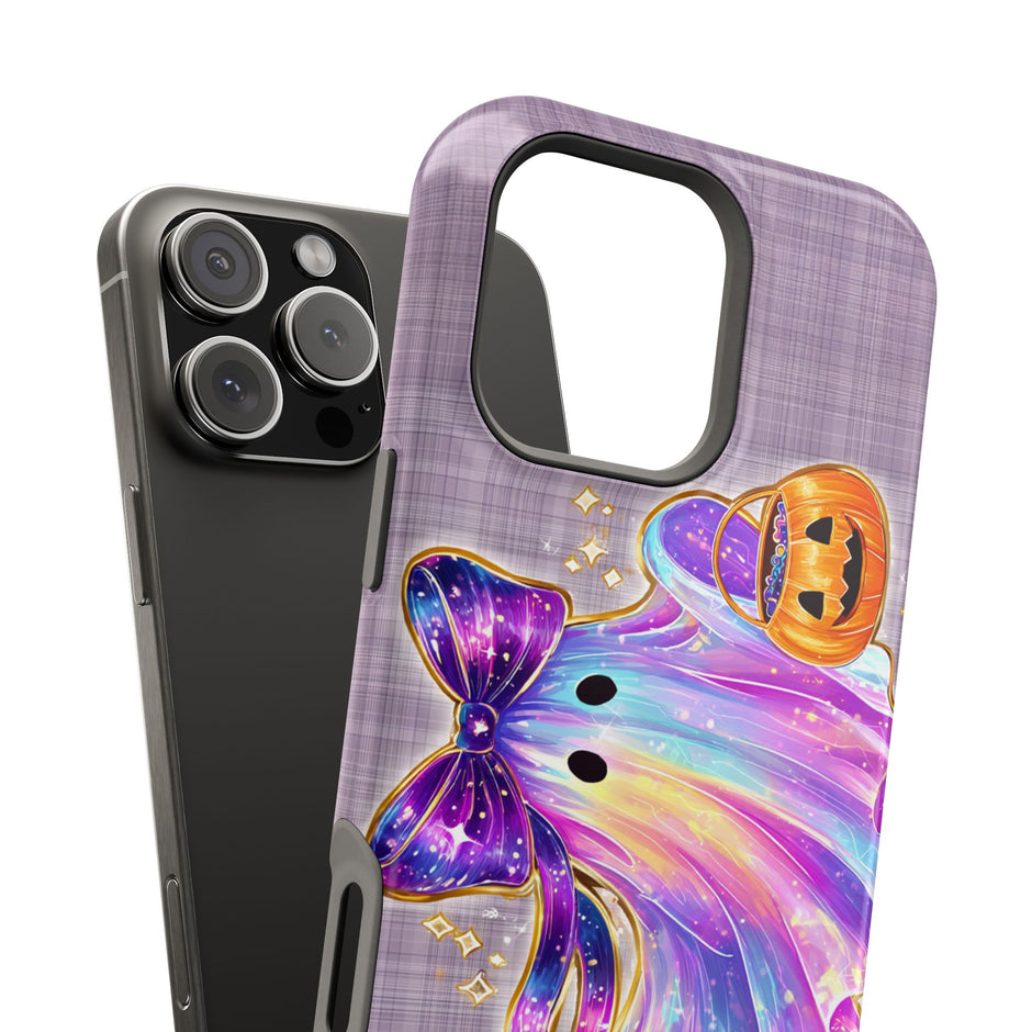 Cute Rainbow Ghost Halloween Phone Case - Extreme Impact MagSafe Phone Case