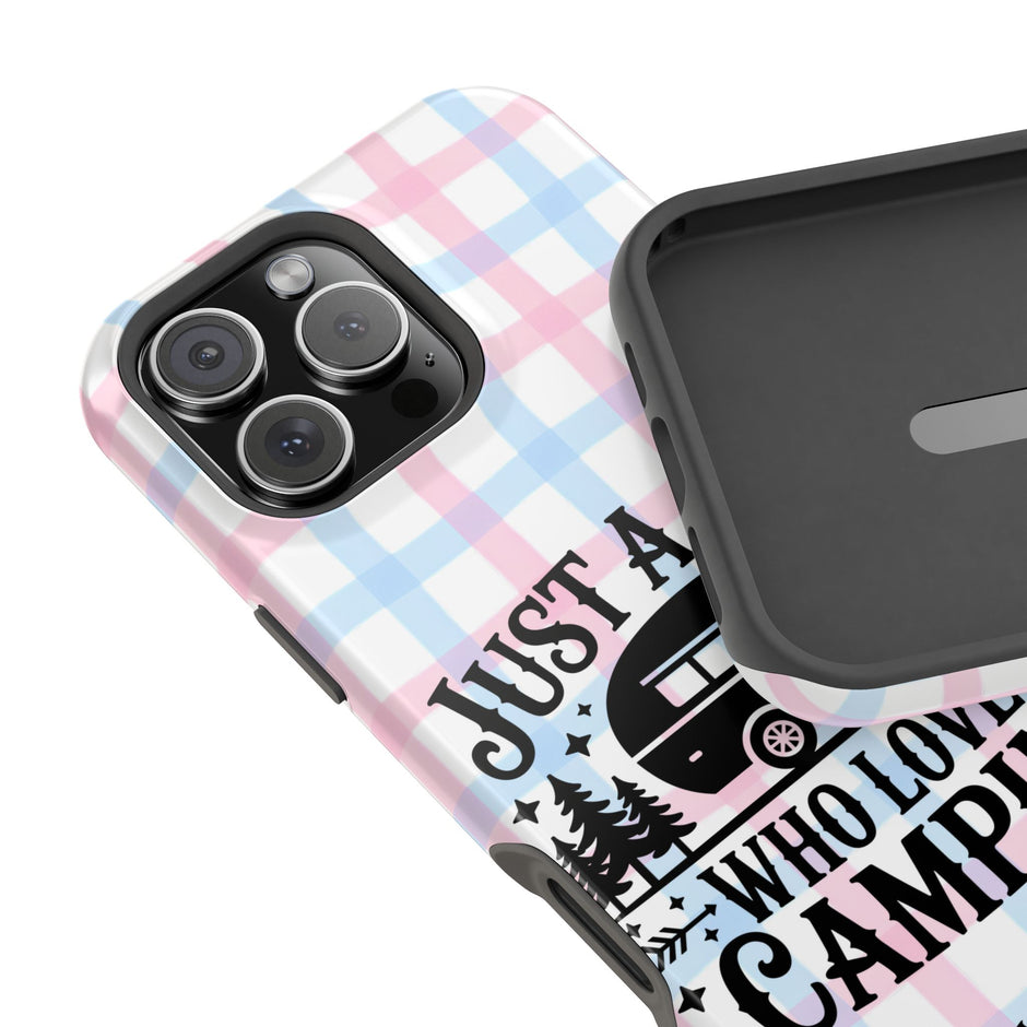 Just A Girl Who Loves Camping - Extreme Impact MagSafe Phone Case