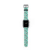 The Blue - Daisy Meadow Floral Apple Watch Band – Teal Daisy Apple Watch Strap