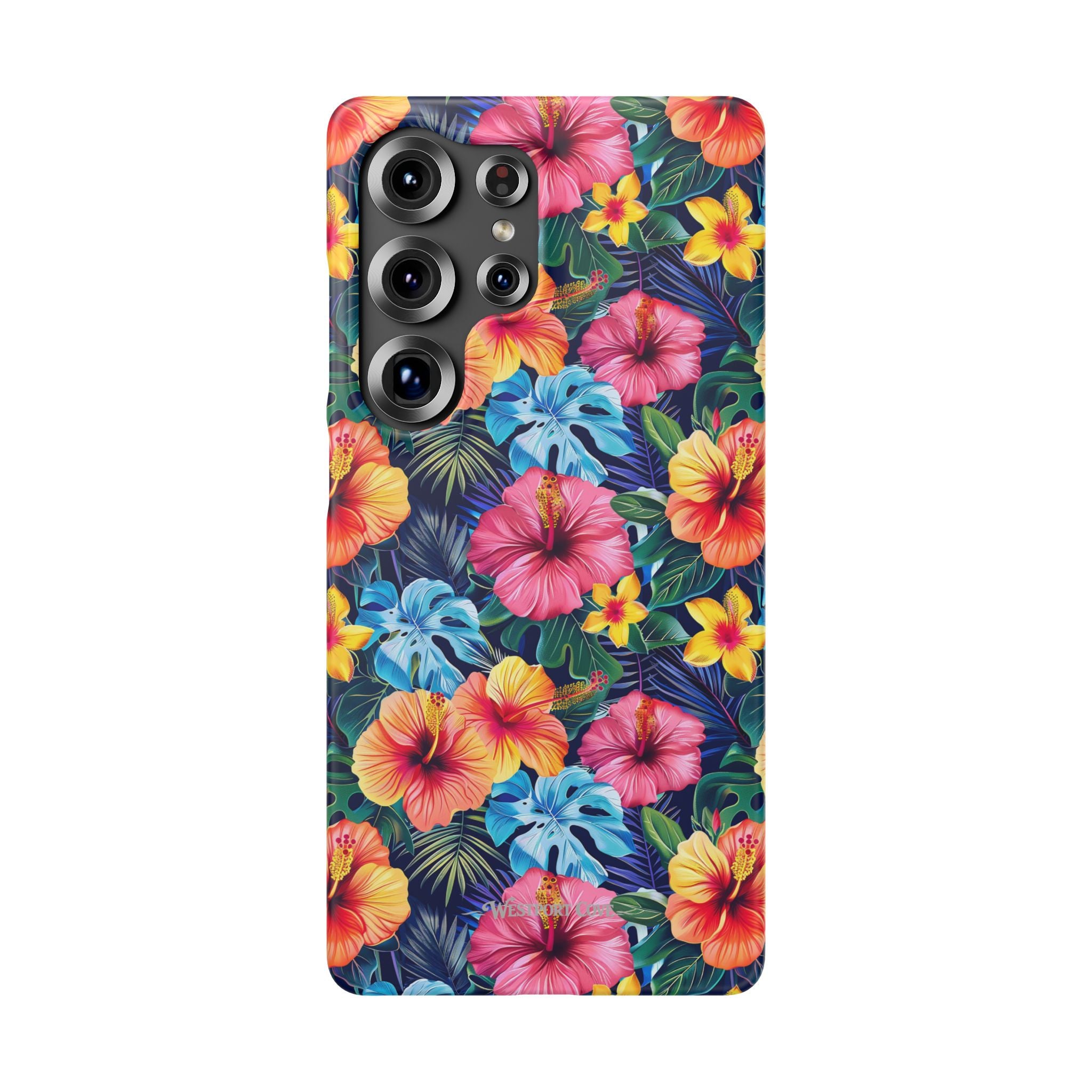 Tropical Hibiscus - Elite Phone Case — Floral Hawaiian Pattern Phone Cover