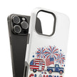Glamping in the USA - Patriotic Camping Extreme Impact MagSafe Phone Case