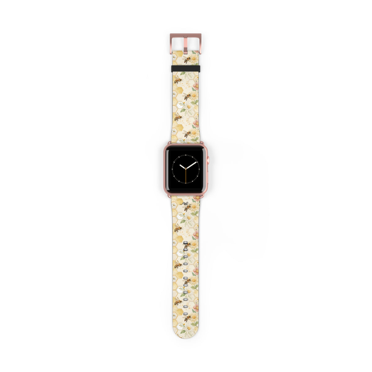 Honeycomb Heaven - Honeybee Apple Watch Band— Bee & Honeycomb Pattern Apple Watch Strap