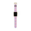 Bow Floral - Ribbon Pattern Apple Watch Band — Pastel Pink & Lavender Watch Strap