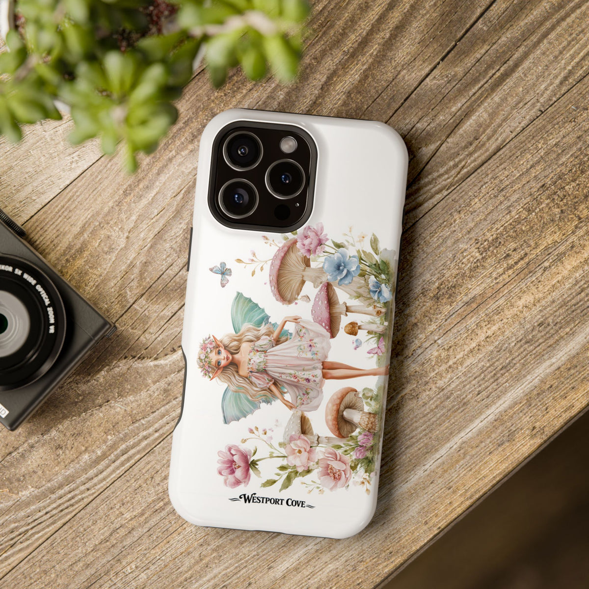 Fairy Vintage Mushroom Garden - Extreme Impact MagSafe Phone Case