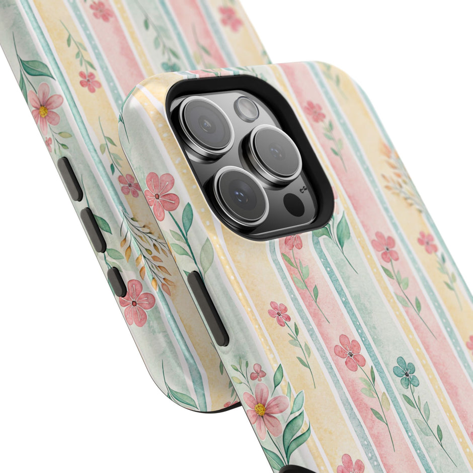 Floral Stripe - Extreme MagSafe Phone Case