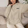 Westport Cove Hoodie — Scenic Lake Cabin Vintage Logo Hooded Sweatshirt