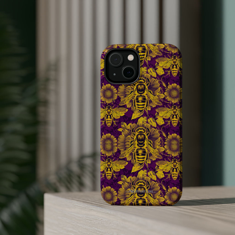 Bee & Sunflower Extreme Impact MagSafe Phone Case