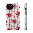 Vintage Roses & Heart Charms - Extreme Impact MagSafe Phone Case