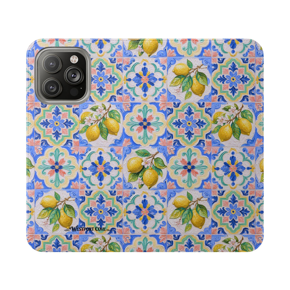 Santorini Lemon - Flip Case
