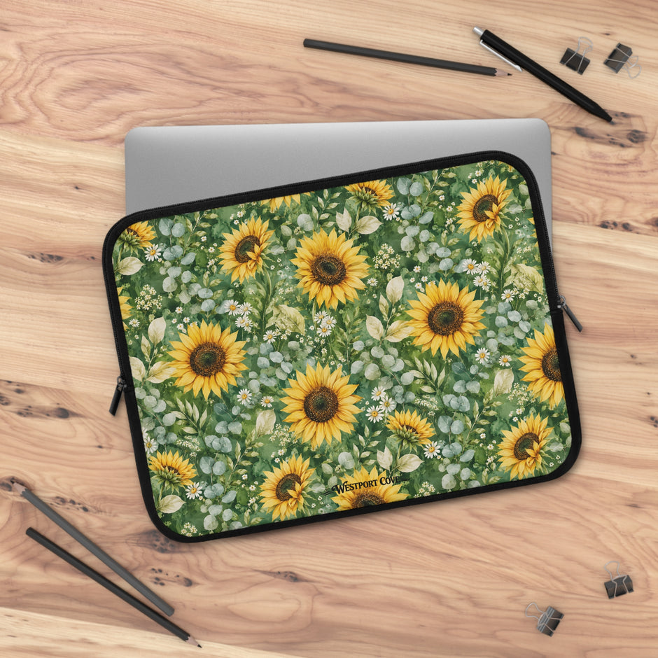 Sunflower Garden - Safe Harbor Laptop Sleeve
