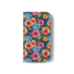Tropical Hibiscus Flip Phone Case — Floral Wallet Flip Case with Card Slots