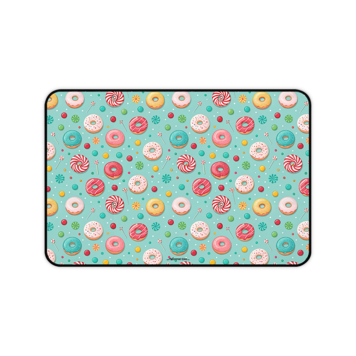 Donut Disturb Desk Mat — Cute Pastel Gaming/Workspace Mouse Pad
