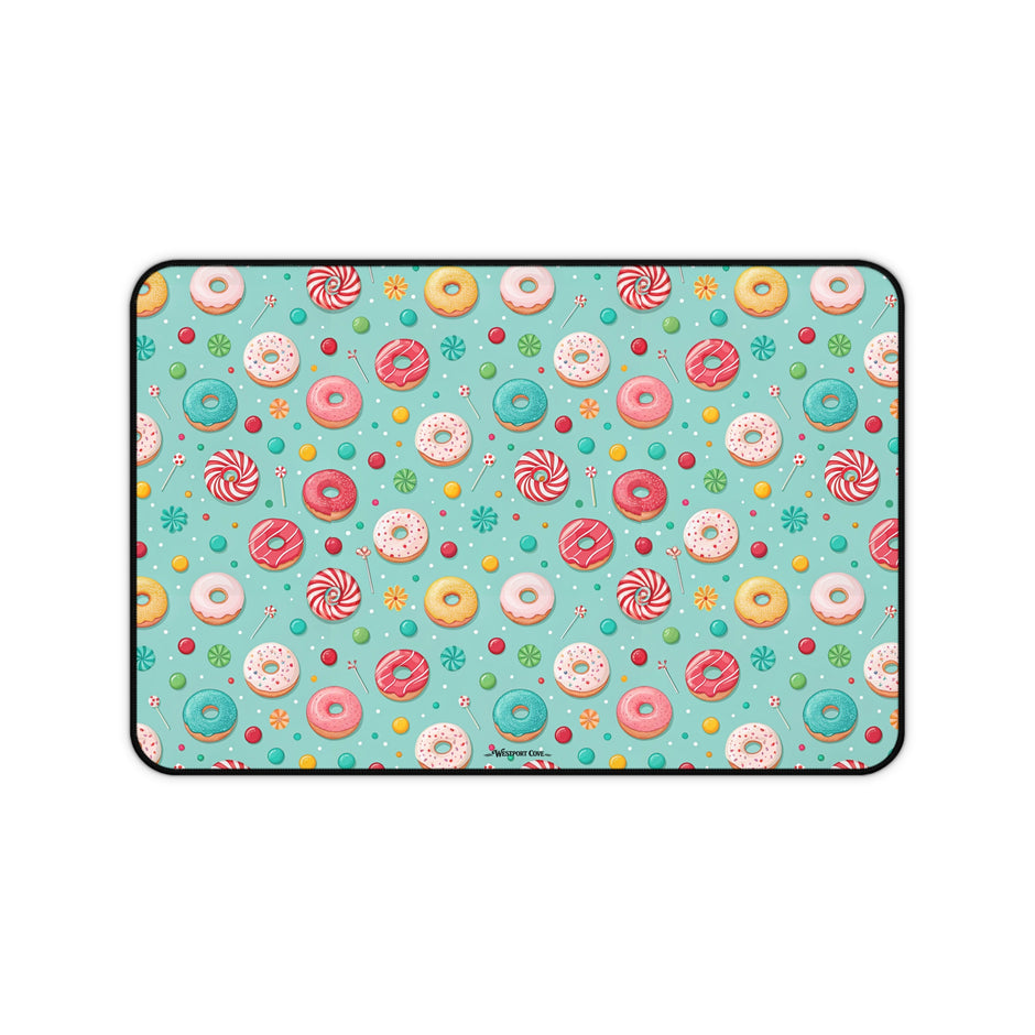 Donut Disturb Desk Mat — Cute Pastel Gaming/Workspace Mouse Pad