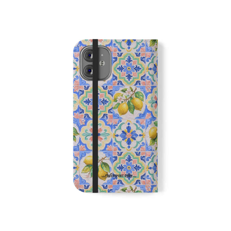 Santorini Lemon - Flip Case