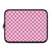 Pink Gingham Laptop Sleeve - Stylish Protection for Your Device