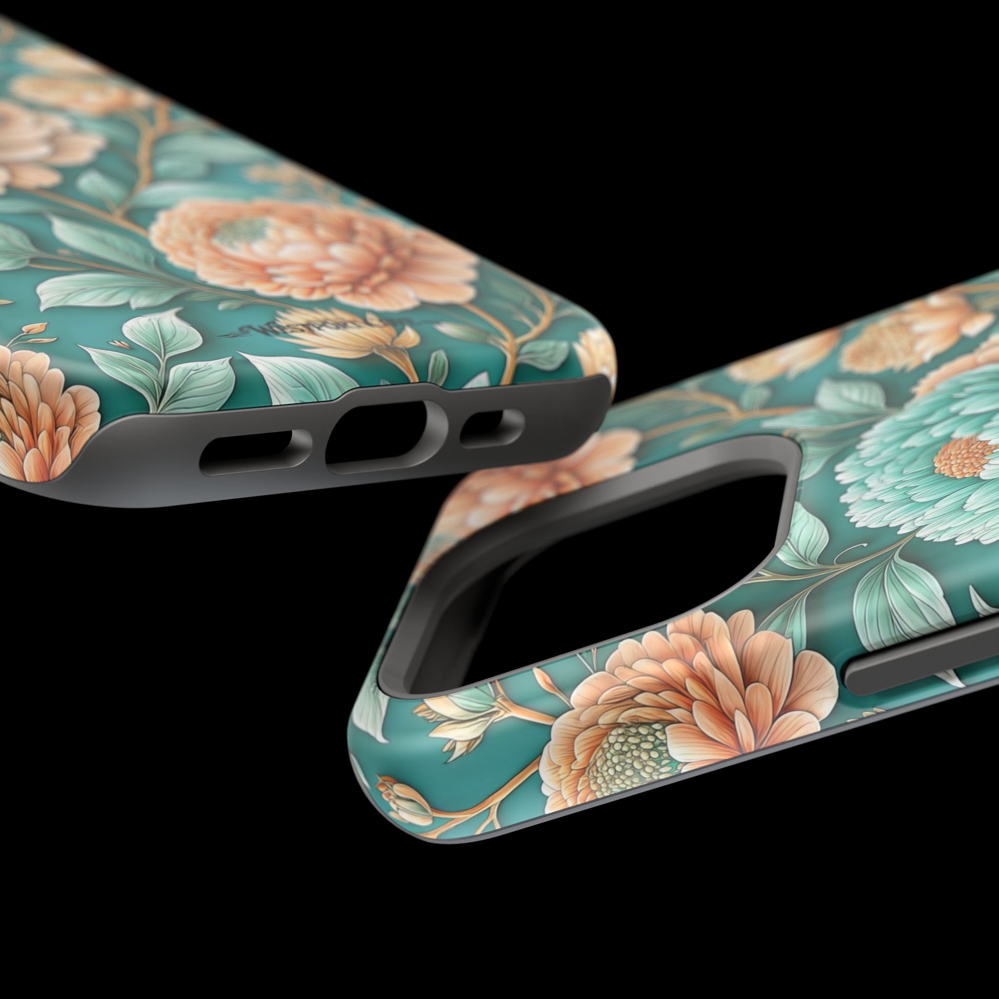 Teal Peony - Extreme MagSafe Phone Case