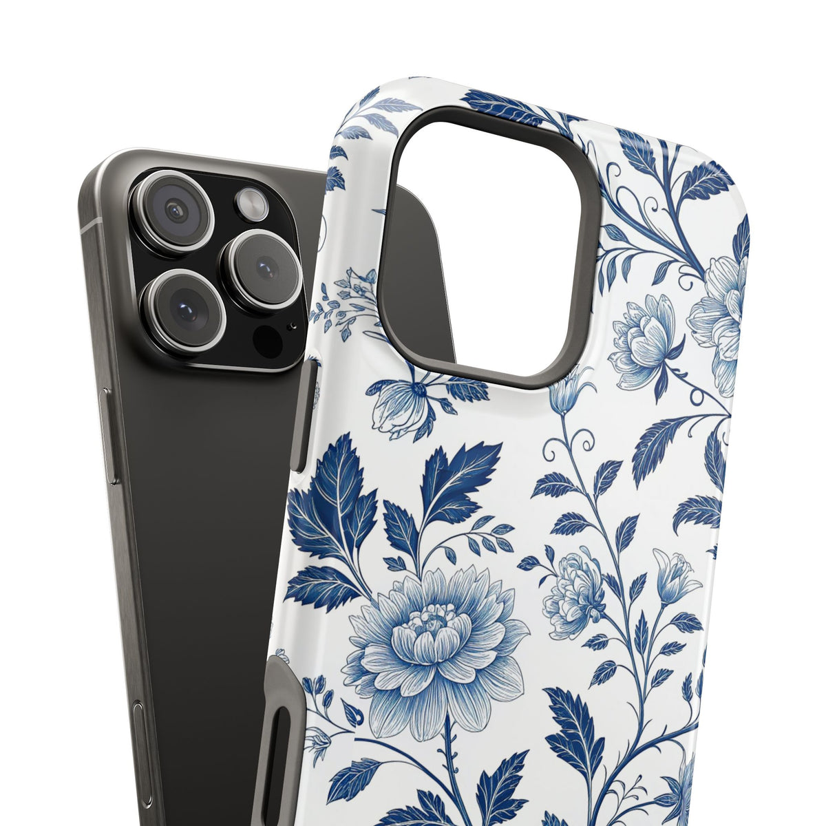 Floral Blue Porcelain - Extreme MagSafe Phone Case