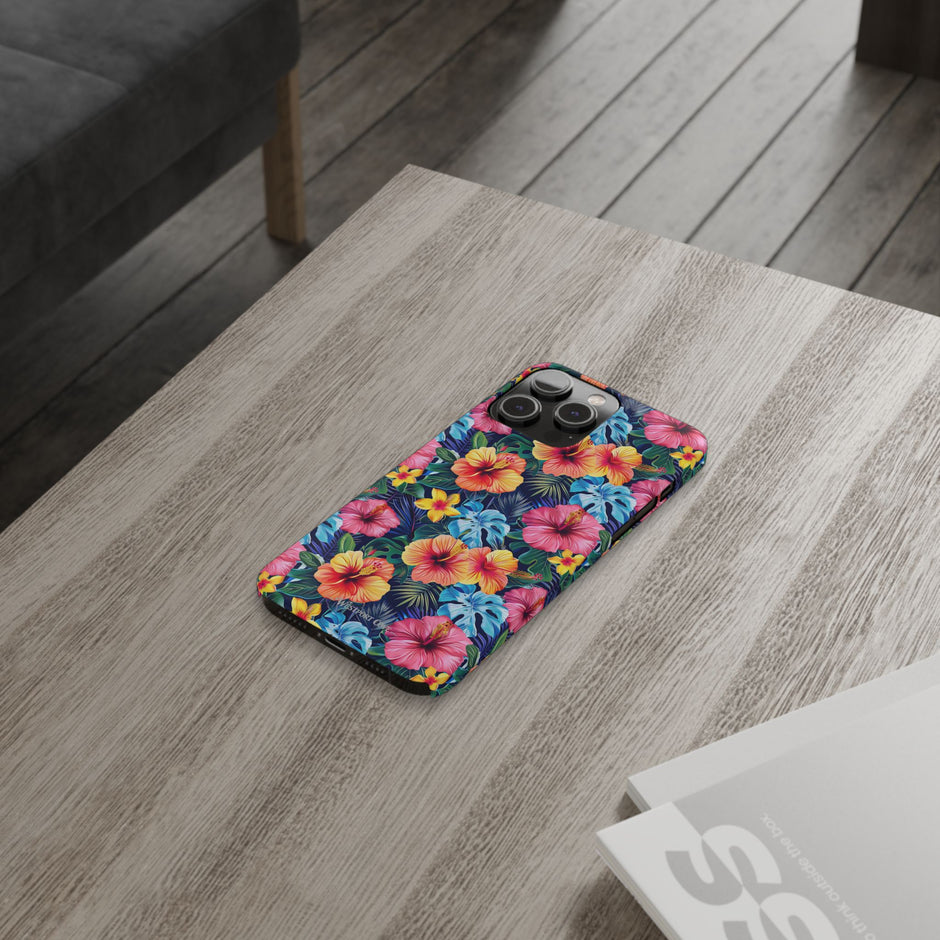Tropical Hibiscus - Essential Phone Case — Floral Beach Vibe Phone Cover