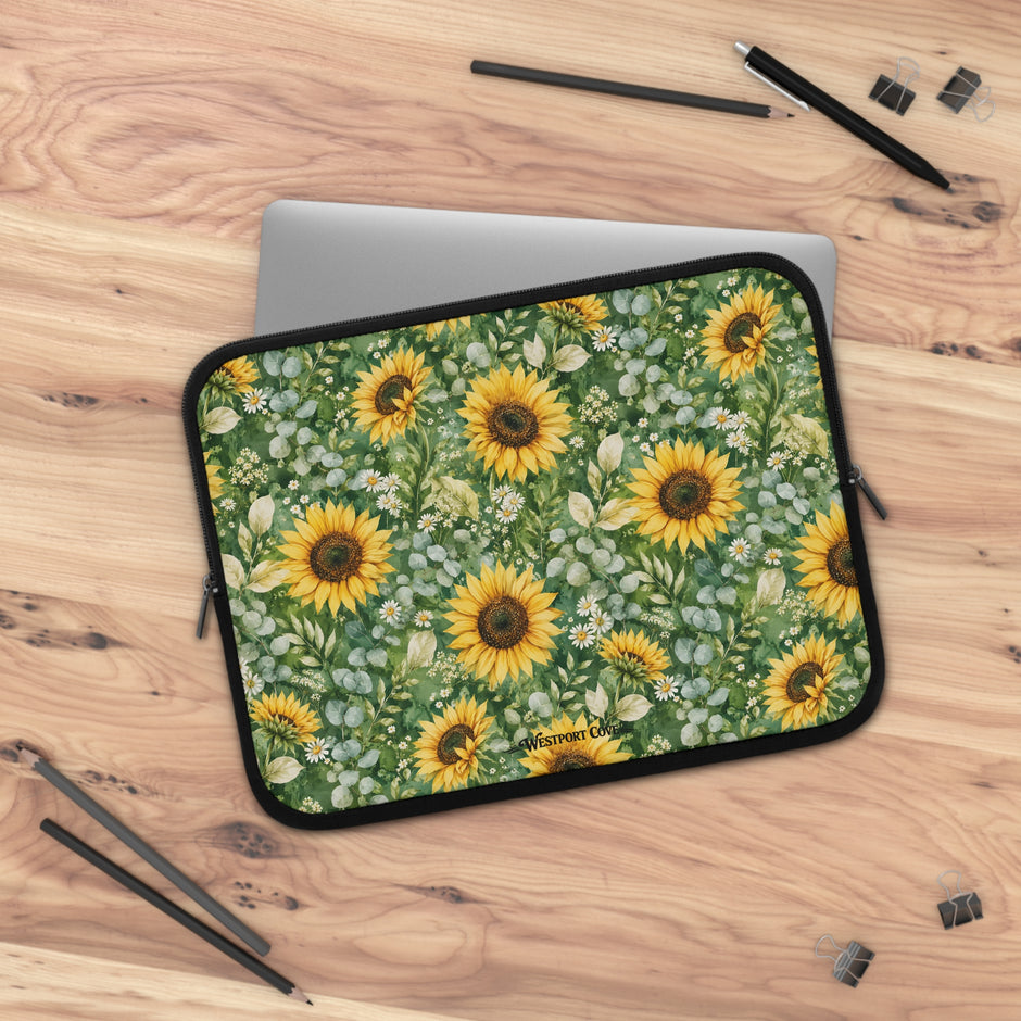 Sunflower Garden - Safe Harbor Laptop Sleeve