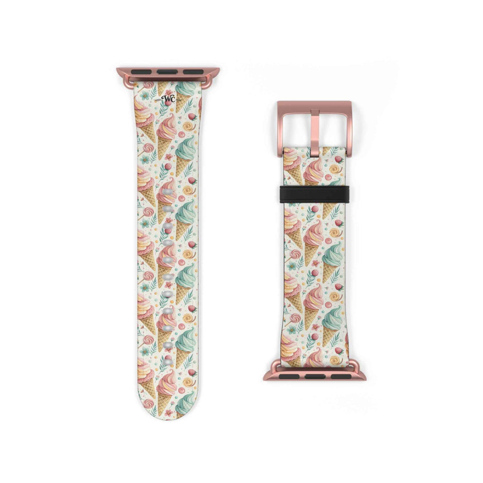 Only In Dreams - Apple Watch Band– Beachy Ice Cream Pattern Strap