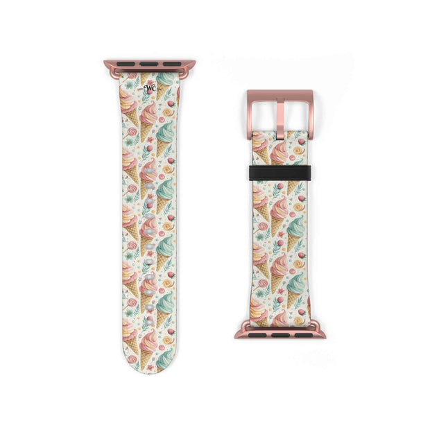 Only In Dreams - Apple Watch Band– Beachy Ice Cream Pattern Strap