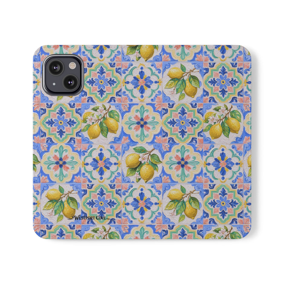 Santorini Lemon - Flip Case