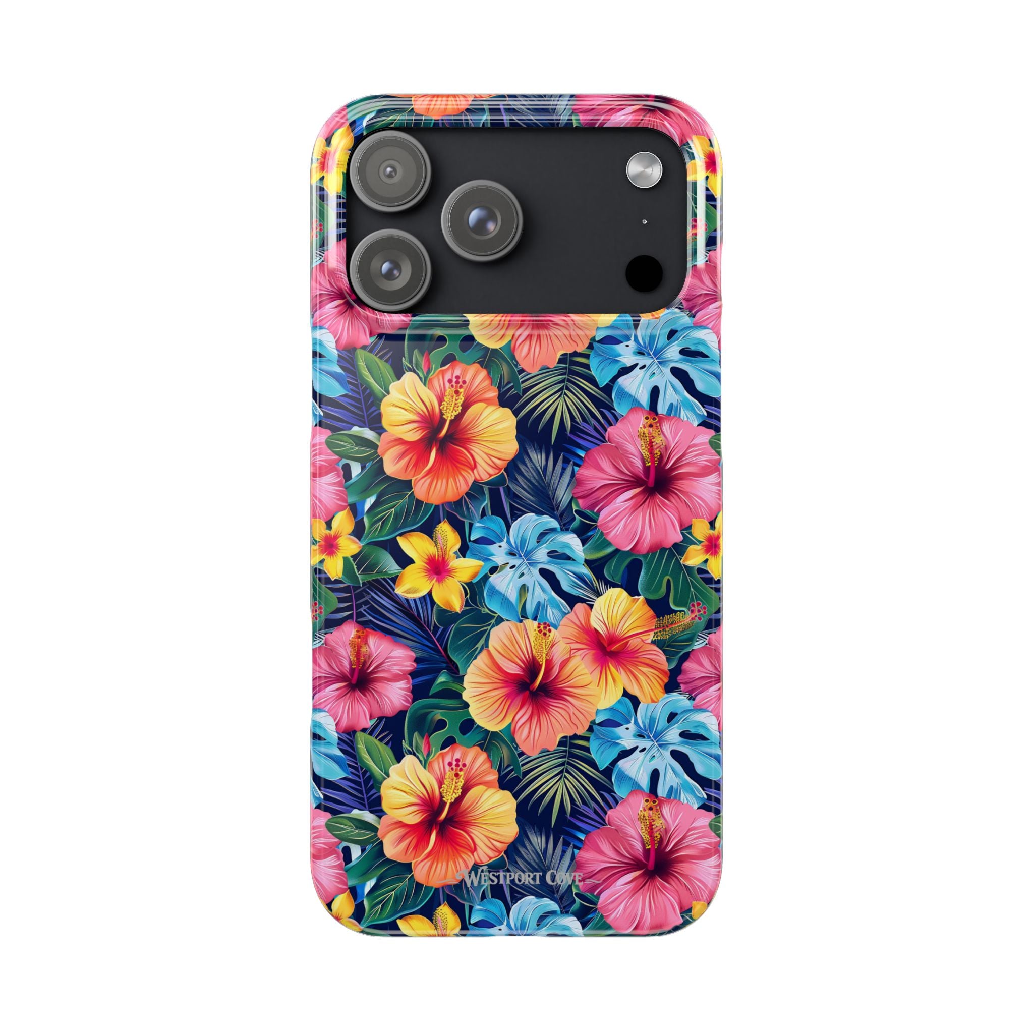 Tropical Hibiscus - Essential Phone Case — Floral Beach Vibe Phone Cover