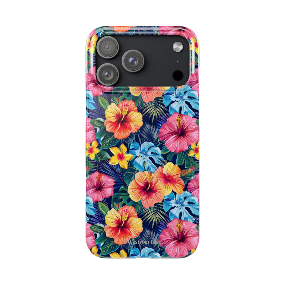 Tropical Hibiscus - Essential Phone Case — Floral Beach Vibe Phone Cover