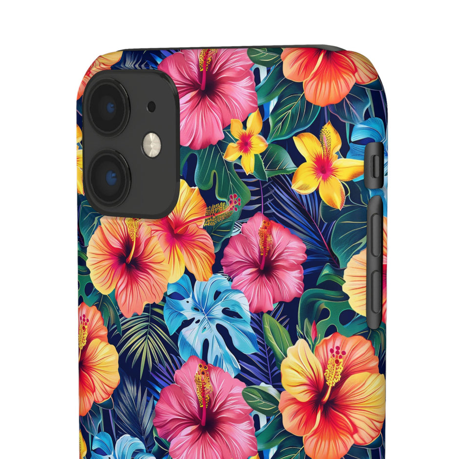 Tropical Hibiscus - Elite Phone Case — Floral Hawaiian Pattern Phone Cover