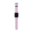 Bow Floral - Ribbon Pattern Apple Watch Band — Pastel Pink & Lavender Watch Strap