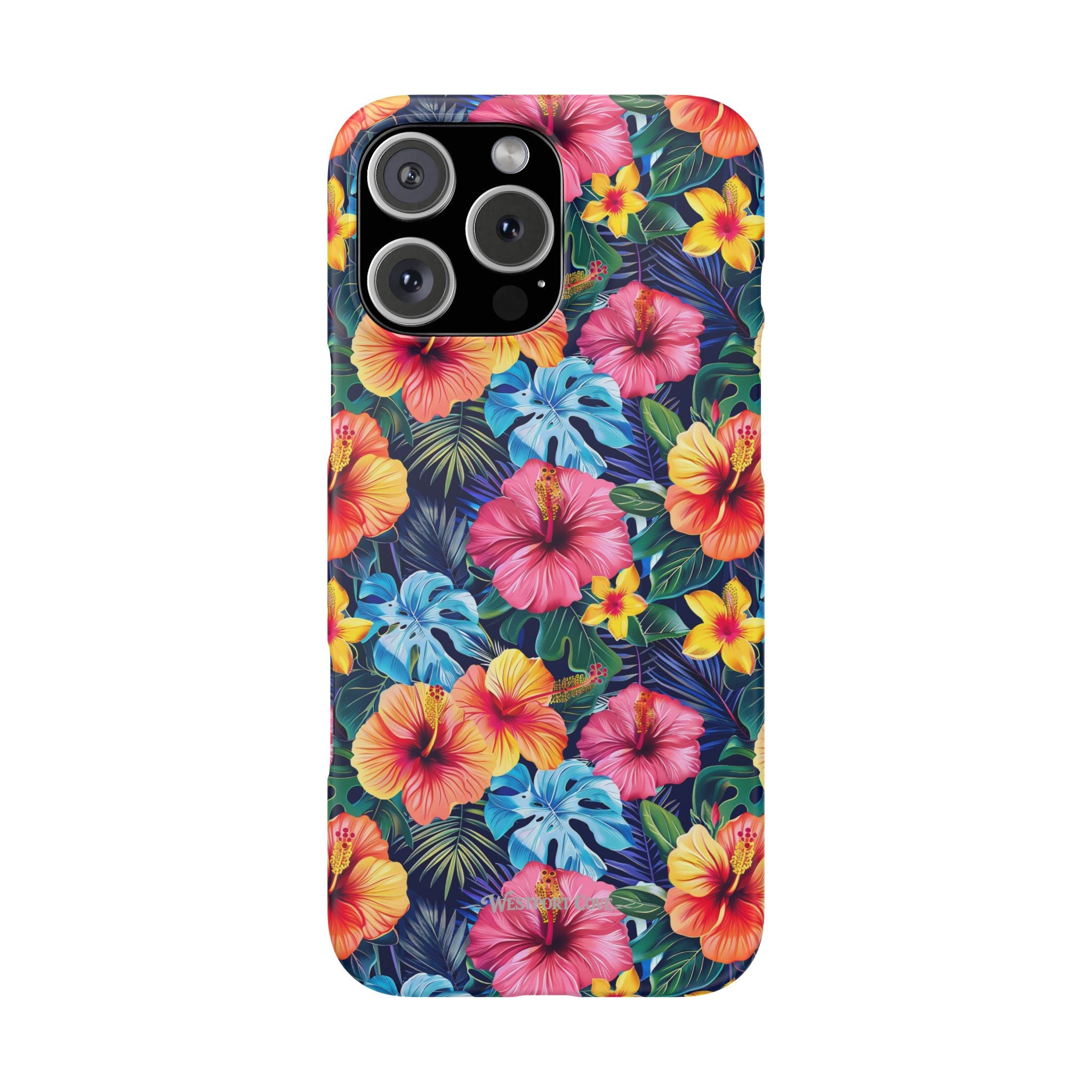 Tropical Hibiscus - Elite Phone Case — Floral Hawaiian Pattern Phone Cover