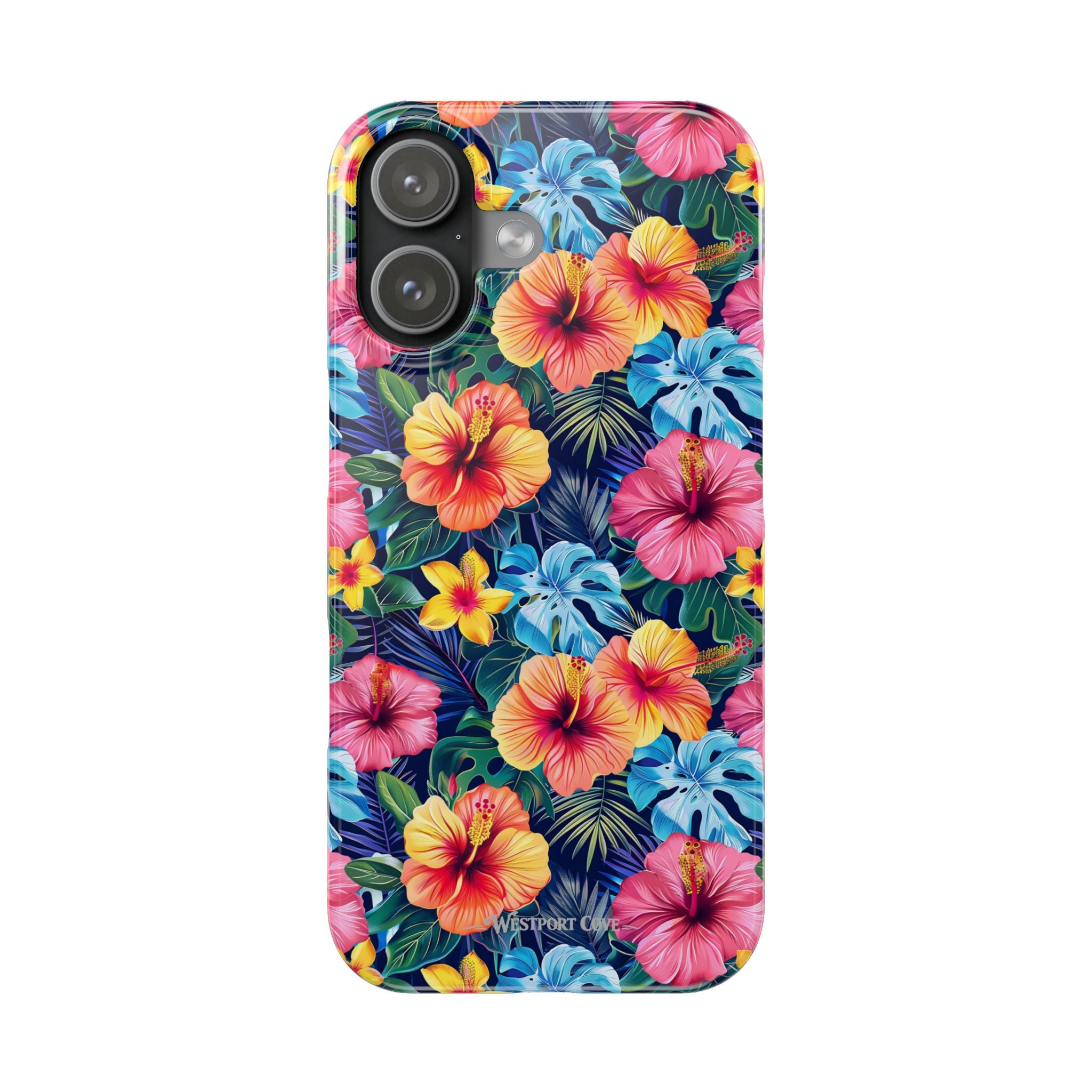 Tropical Hibiscus - Essential Phone Case — Floral Beach Vibe Phone Cover