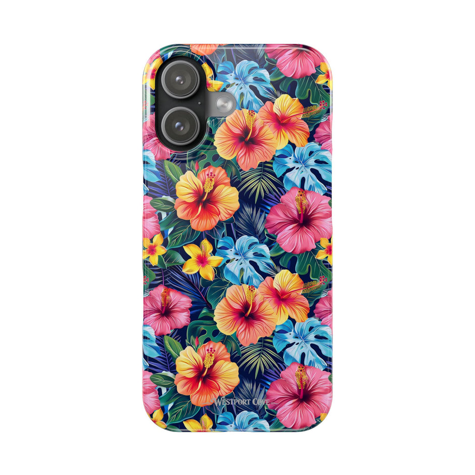 Tropical Hibiscus - Essential Phone Case — Floral Beach Vibe Phone Cover
