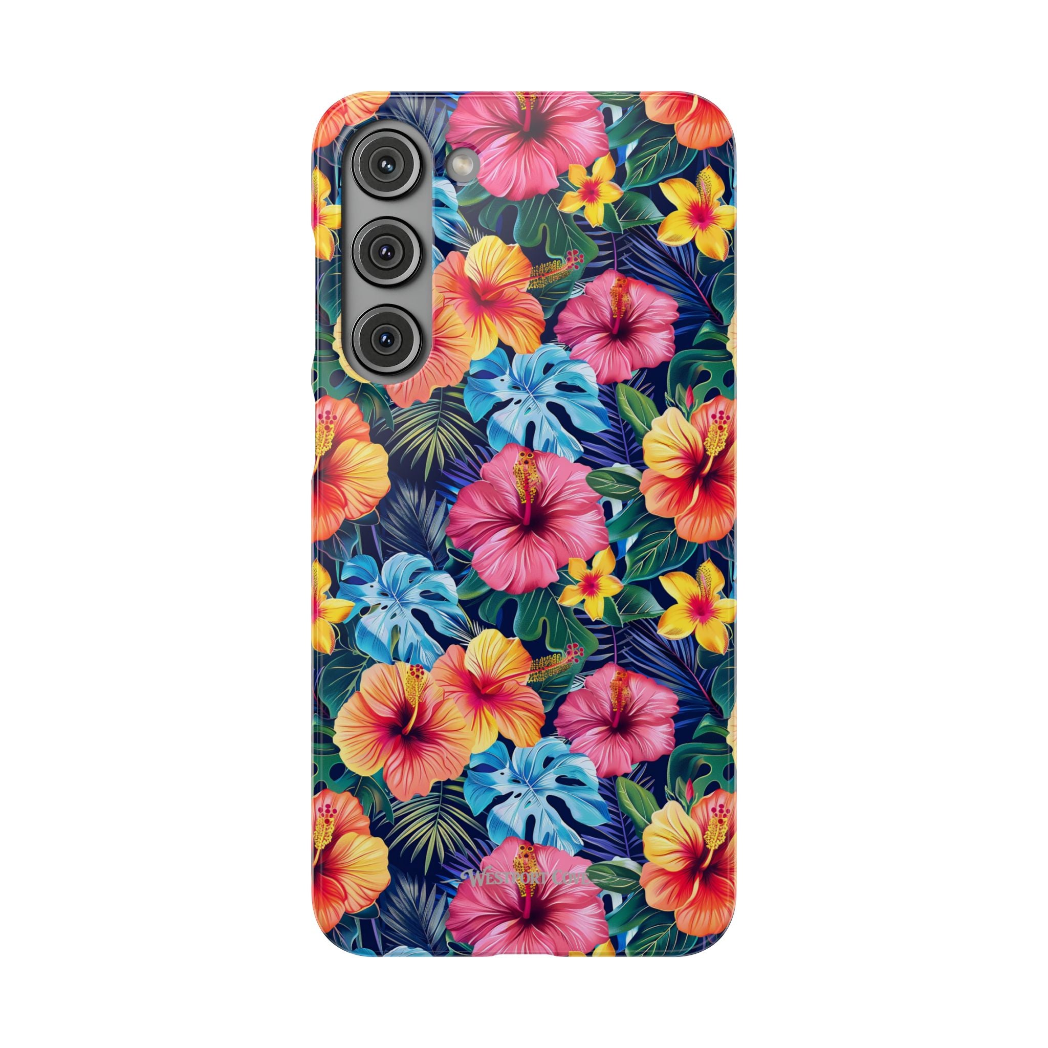 Tropical Hibiscus - Elite Phone Case — Floral Hawaiian Pattern Phone Cover