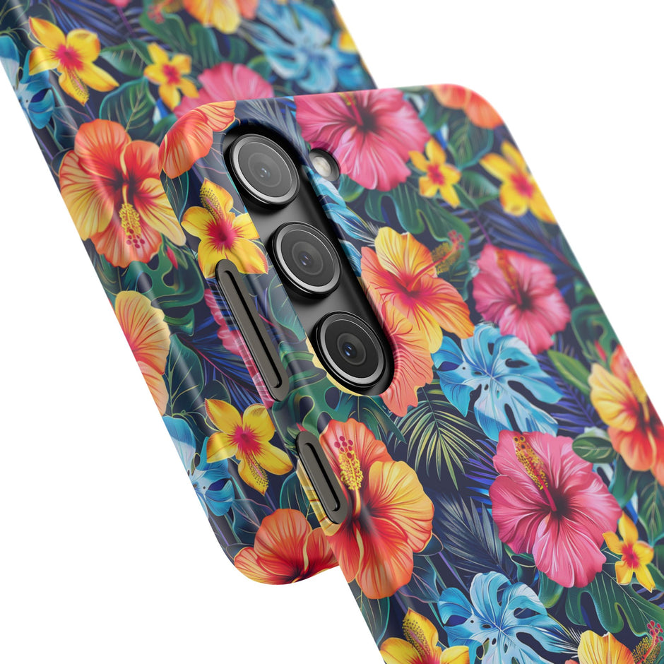 Tropical Hibiscus - Elite Phone Case — Floral Hawaiian Pattern Phone Cover