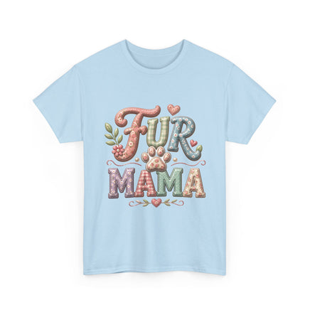 Fur Mama T-Shirt – Cute Paw Print Pet Mom Tee