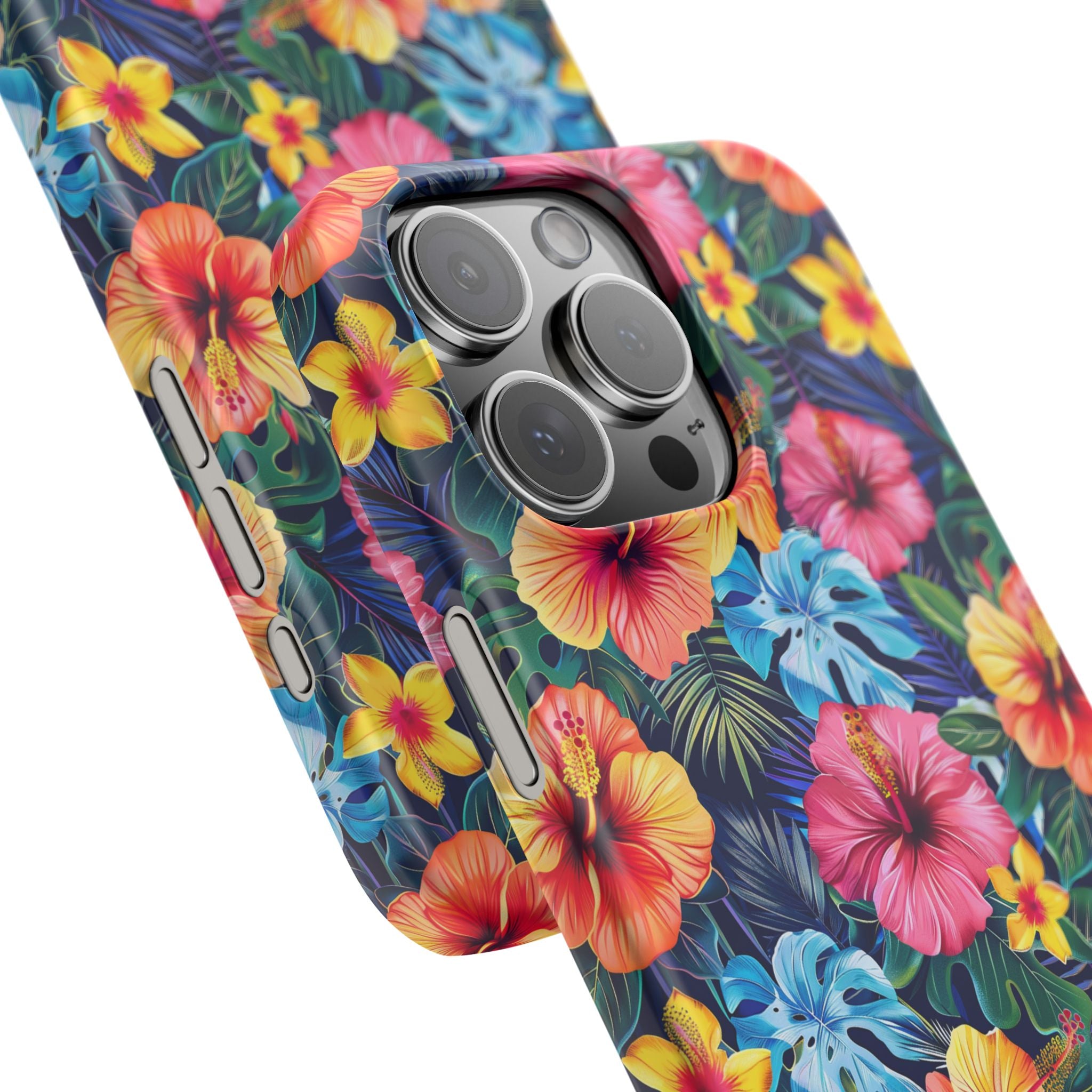 Tropical Hibiscus - Elite Phone Case — Floral Hawaiian Pattern Phone Cover