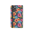 Tropical Hibiscus Flip Phone Case — Floral Wallet Flip Case with Card Slots