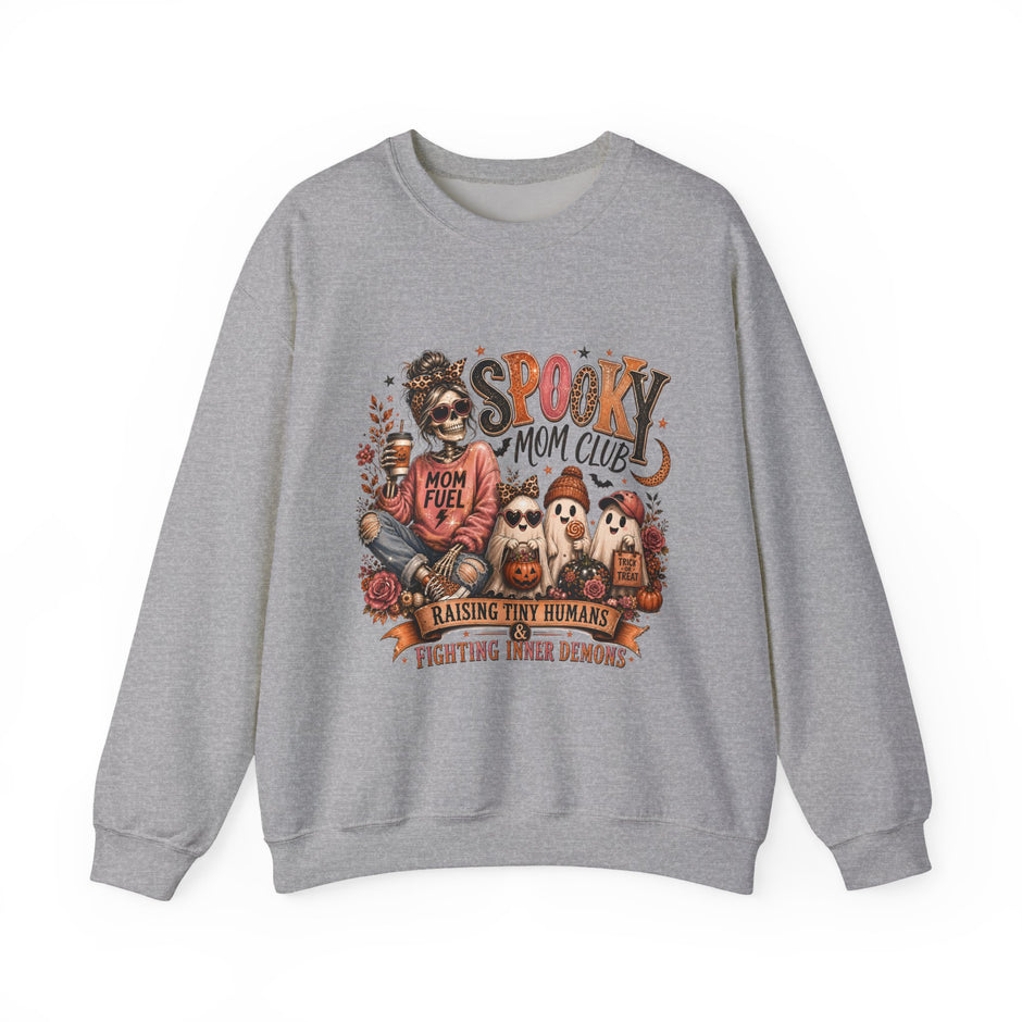 Spooky Mom Club Sweatshirt – Halloween Mom Graphic Crewneck