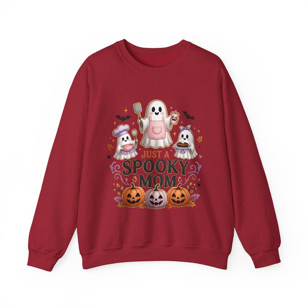 Spooky Mom Crewneck Sweatshirt – Cute Halloween Ghosts & Pumpkins - Westport Cove