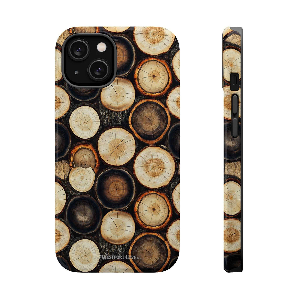 Timber - Wood Slice Pattern Extreme Impact MagSafe Phone Case Protective Cover